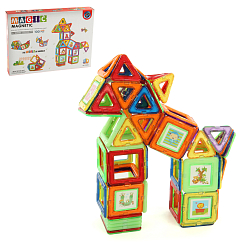 Магнитный конструктор 100 дет. 34х24.5х5 см.