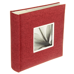 Фотоальбом 200ф 10X15см, бум.карм.с мемо, книжн. пер-т