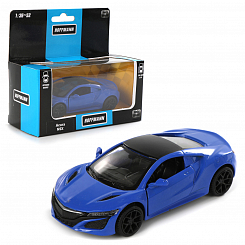 Машина металлическая 1:38 Honda Acura NSX. Двери откр., цв. голубой, инерция