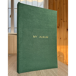 Фотоальбом 300ф 10X15см, бум.карм.с мемо, книжн. пер-т