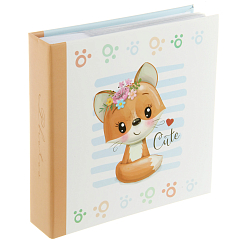 Фотоальбом 200ф 10X15cм, бум.карм.с мемо, клеевой пер-т