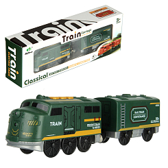 Поезд на батарейках 24,8х5х8,5 см.