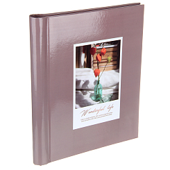 Фотоальбом 20 "магнитных"листов 23X28см, пер-т внутр.спираль