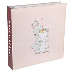 Фотоальбом 500ф 10X15см, ПП карм, пер-т 3-кольца