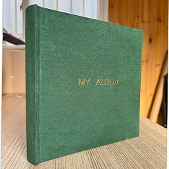 Фотоальбом 200ф 10X15см, бум.карм.с мемо, книжн. пер-т