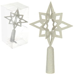 Наконечник на елку 23 см,белый, 1 шт/ПВХ кор