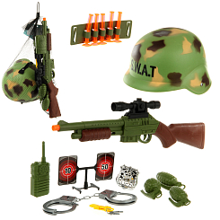 Игровой набор "военный",  20х46х6, сетка