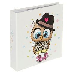 Фотоальбом 200ф 10X15cм, бум.карм.с мемо, клеевой пер-т