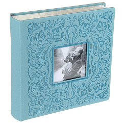 Фотоальбом Делюкс 200ф 10X15см, бум.карм.с мемо, книжн. пер-т.