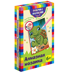 Алмазная мозаика "Черепашонок Кевин", размер 10х15 см