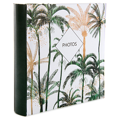 Фотоальбом 200ф 10X15см, бум.карм.с мемо, книжн. пер-т