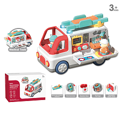 Развивающая игрушка "Скорая", на бат., в кор.
