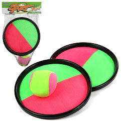 Игра на ловкость с мягким мячом, D 19см,сетка	