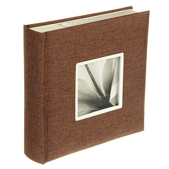 Фотоальбом 200ф 10X15см, бум.карм.с мемо, книжн. пер-т