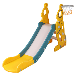 Горка пластмассовая детская "Космос"c баскет. Кольцом