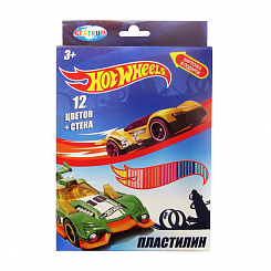 88620 Пластилин 12цв "Hot Wheels", 240 гр, стека пластиковая