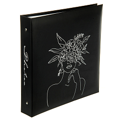 Фотоальбом 500ф 10X15см, ПП карм, пер-т 3-кольца