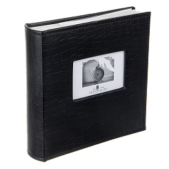 Фотоальбом Делюкс 200ф 10X15см, бум.карм.с мемо, книжн. пер-т.