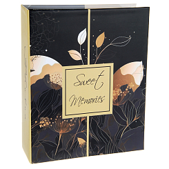 Фотоальбом 304ф 10X15см, ПП карм., 2ф на стр, черные страницы