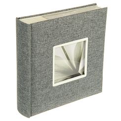 Фотоальбом 200ф 10X15см, бум.карм.с мемо, книжн. пер-т