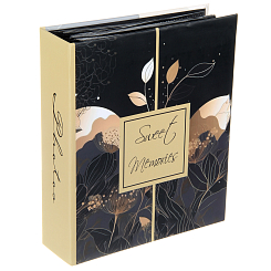 Фотоальбом 200ф 10X15см, ПП карм., черные страницы