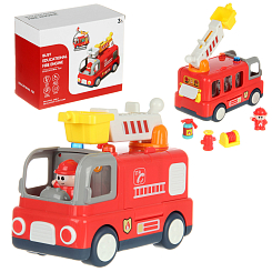 Развивающая игрушка "Пожарная", на бат., в кор.
