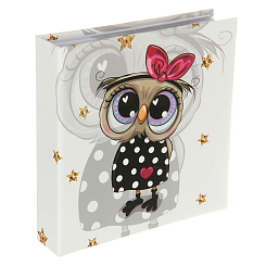 Фотоальбом 200ф 10X15cм, бум.карм.с мемо, клеевой пер-т