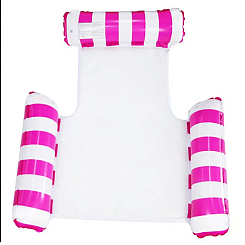 Надувной матрас  шезлонг 120х122см, розовый .