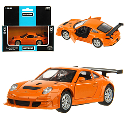 Машина металлическая 1:39 Porsche 911 GT3 RSR. Дв.Откр., цв.оранж., инерц.