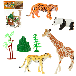 Набор животных "саванна" 21х3.5х30 см.
