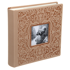 Фотоальбом Делюкс 200ф 10X15см, бум.карм.с мемо, книжн. пер-т.