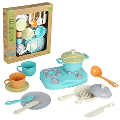 Игровой набор посуды с плитой 37*7*39.5
