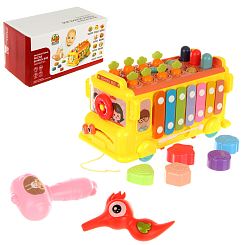 Игрушка развивающая "Автобус-сортер", в кор.