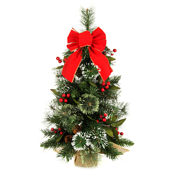 Ель декоративная 60см с бантом