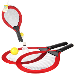 Н-р ракеток с воланч. и мячиком в сетке 59*28см