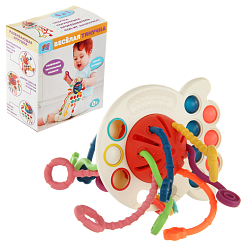 Развивающая игрушка 4в1 "Веселая тянучка", 12,5х14,5х7,5 см, кор.