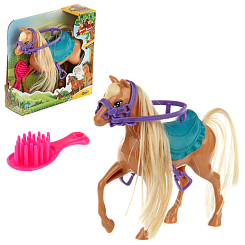 Лошадка с расчёской, в асс., 18х6х18 см, кор.