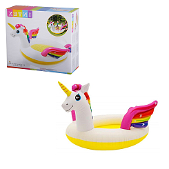 57441, Бассейн надувной "Единорог" с распылителем, 272х193х104 см, INTEX