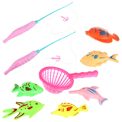 Игра рыбалка с сачком 21х34х4 см.