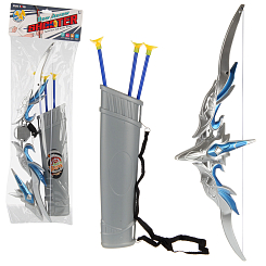 Набор лук со стрелами, 61-21,5-3,5 см,пакет