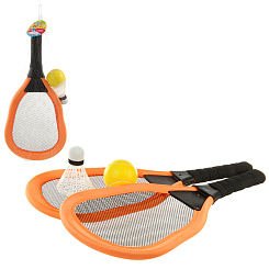 Н-р ракеток с воланч. и мячиком в сетке 44*20см