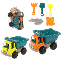 Песочный набор "Грузовичок" 24х14х14см, 6 предм., сетка