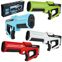 Водный пистолет на бат. 43 см, 400 мл, дальность стрельбы 8 м,в кор.